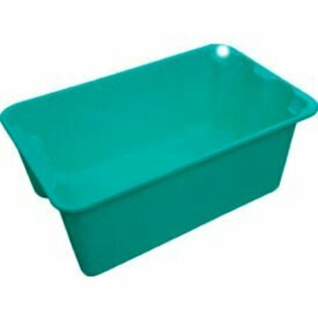 MFG TRAY Molded Fiberglass Toteline Nest and Stack Tote 780408 - 20-1/2" x 12-7/8" x 8", Pkg Qty 10, Green 7804085170